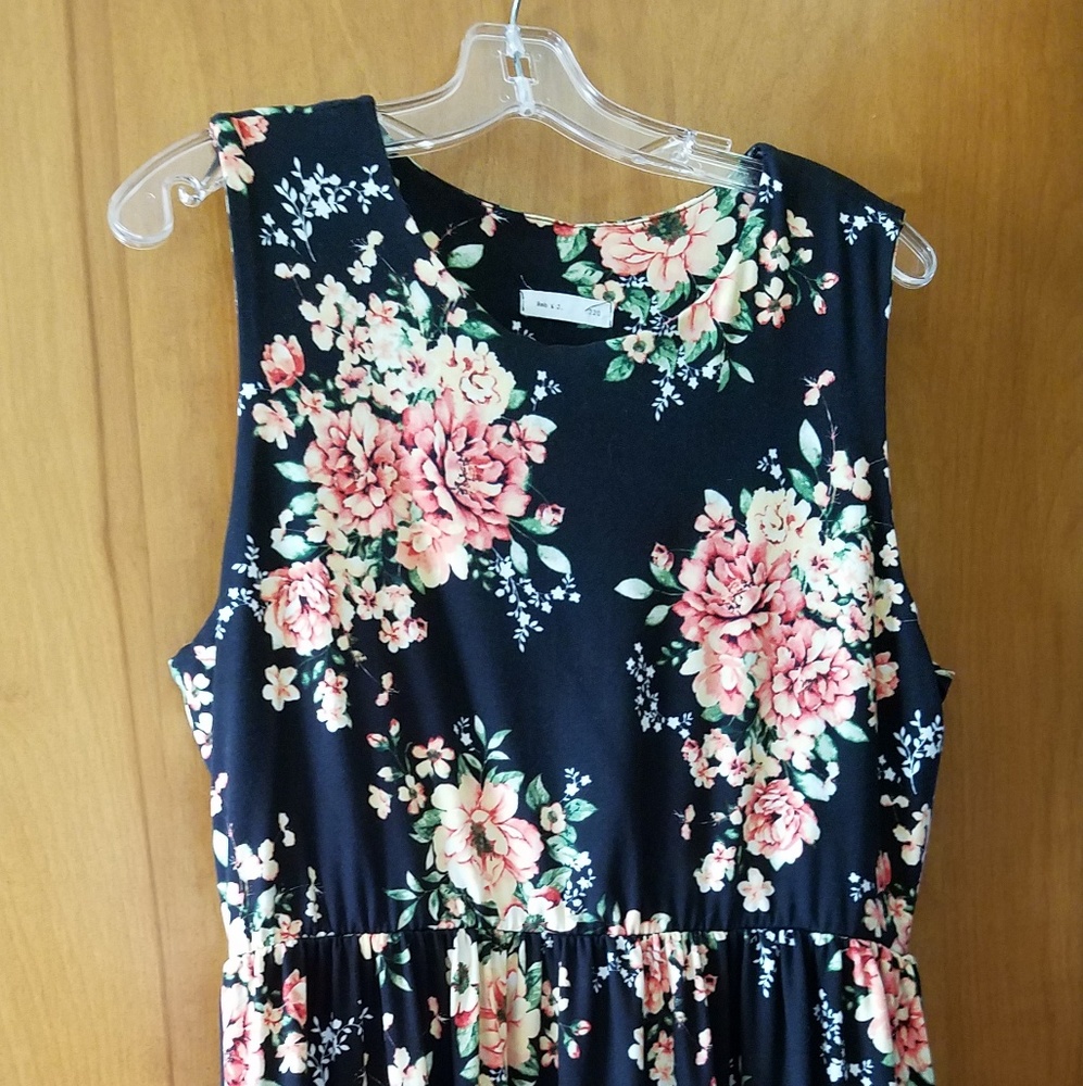 Flowered Maxi length dress